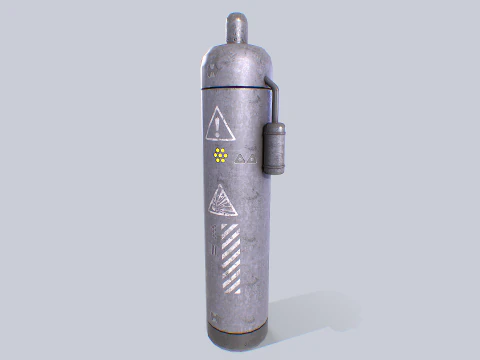 Zbiornik z gazem science-fiction Model 3D