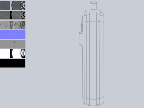 Sci fi gas tank Modello 3D