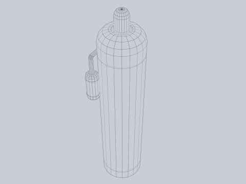 Sci fi gas tank Modello 3D