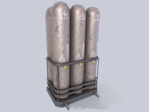 Sci fi gas tank collection 3D Model