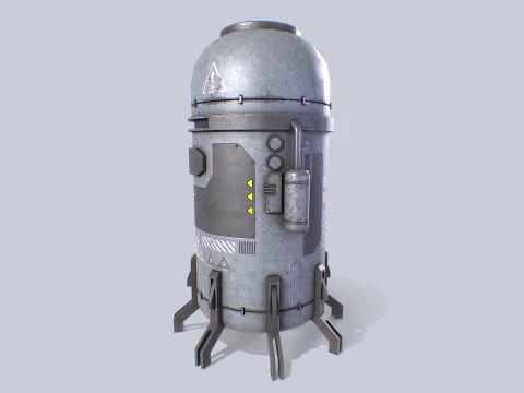 Sci fi gas tank collection 3D Model