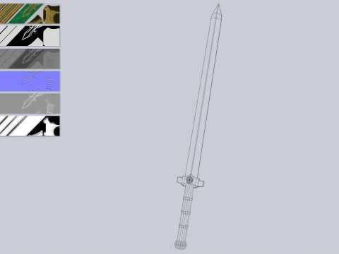 Lama di giada Modello 3D