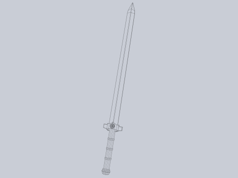 Jade blade 3D Модель