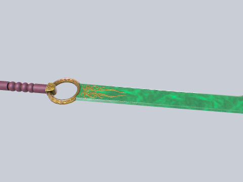 Jade blade 3D Model