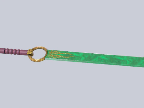 Jade blade 3D Model