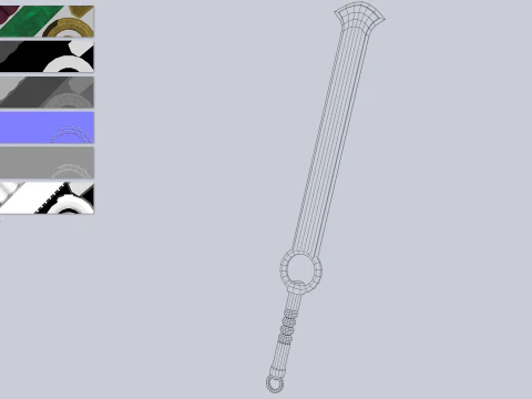 Jade blade 3D Model
