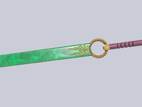 Jade blade 3D Model