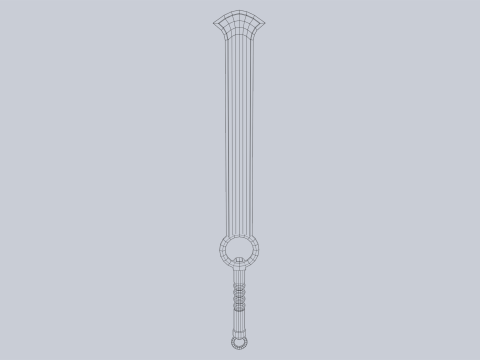 Jade blade 3D Model