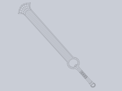 Jade blade 3D Model