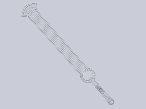Jade blade 3D Model