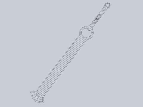 Jade blade 3D Model