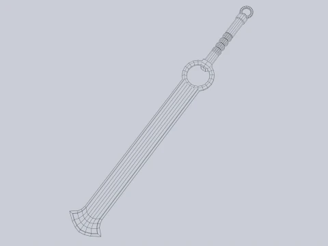 Jade blade 3D Model