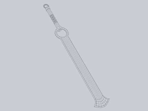 Jade blade 3D Model