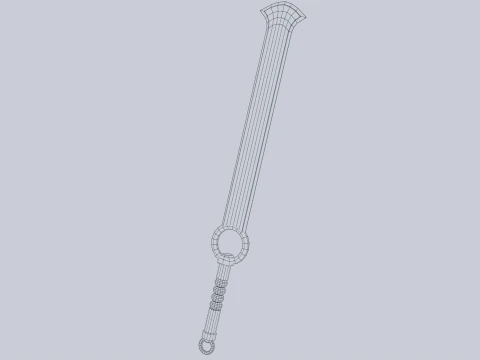 Jade blade 3D Model