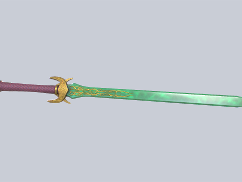 Jade blade 3D 模型