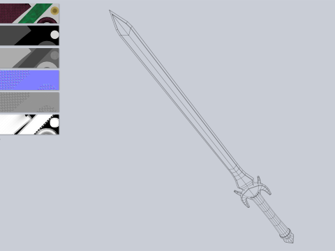Jade blade 3D 模型