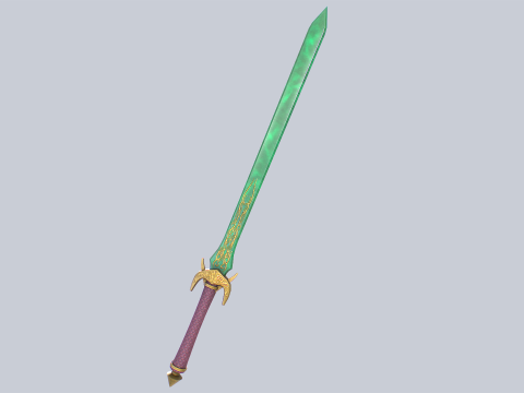 Jade blade 3D 模型