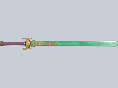 Jade blade 3D 模型