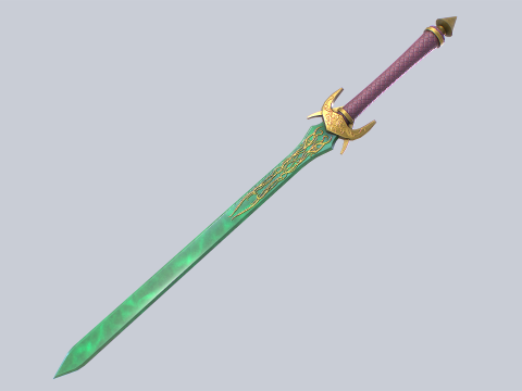 Jade blade 3D 模型