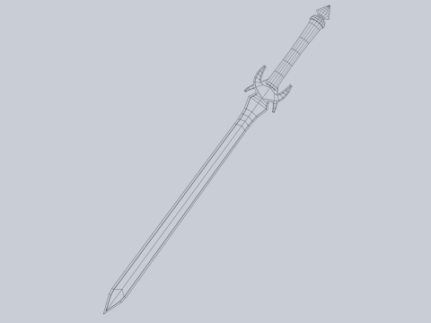 Jade blade 3D 模型