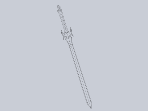 Jade blade 3D 模型