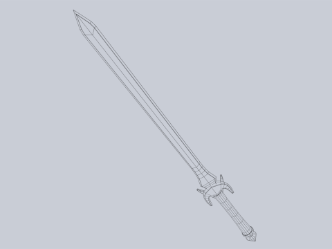 Jade blade 3D 模型