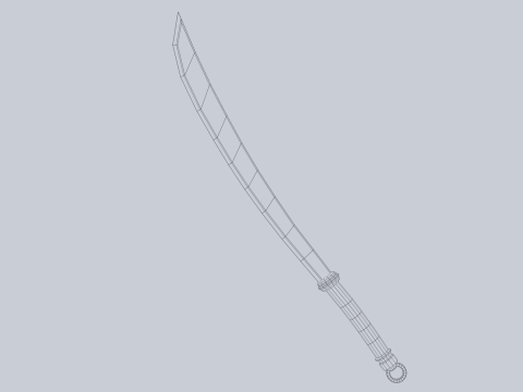 Jade blade Modelo 3D