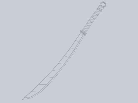 Jade blade Modelo 3D