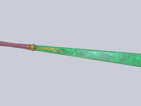 Jade blade 3D Model