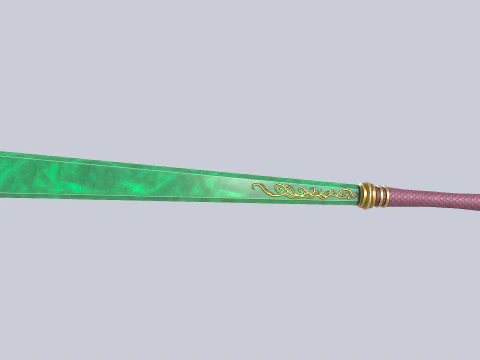 Jade blade 3D Model