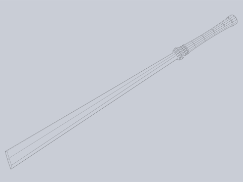 Jade blade 3D 모델