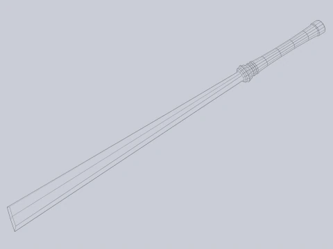 Jade blade 3D Model