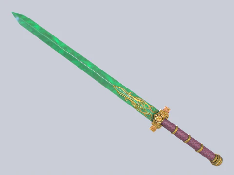 Jade blade collection 3D Model