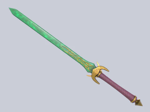 Jade blade collection 3D Model