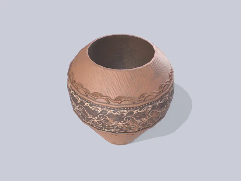 Clay pot 3D Model