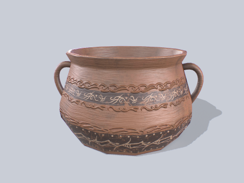 Clay pot 3D मॉडल