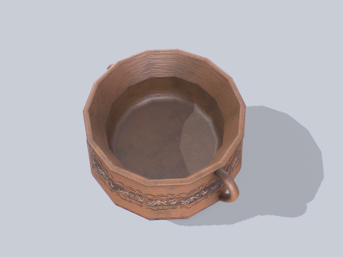 Clay pot 3D मॉडल