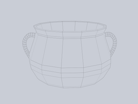Clay pot 3D मॉडल