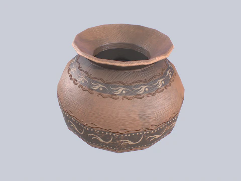 Clay pot 3D Model