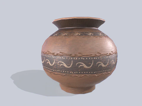 Clay pot 3D Model