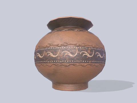 Clay pot 3D Model