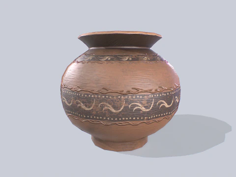 Clay pot 3D Model