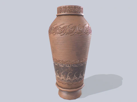 Clay pot collection 3D Model