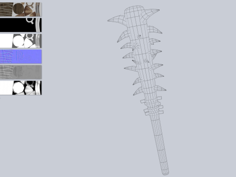 Primal weapon 3D-Modell