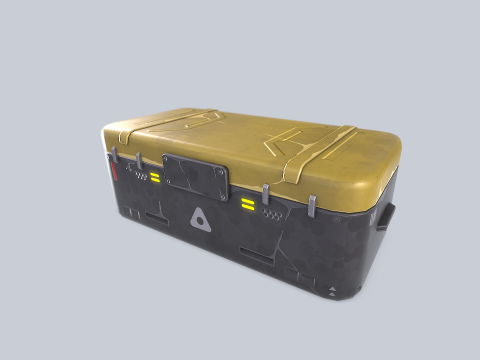 Scifi loot box Modelo 3D