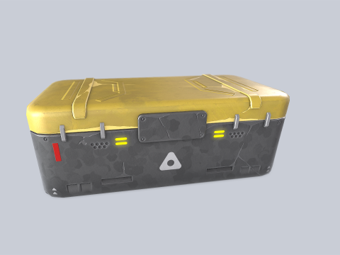Scifi loot box 3D मॉडल