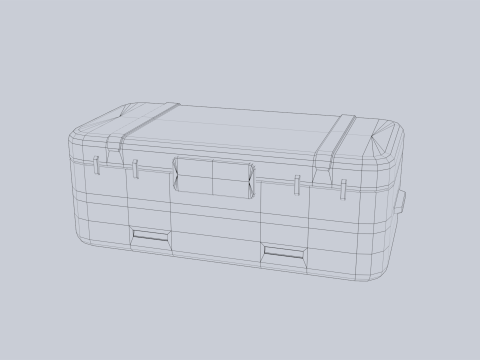 Scifi loot box 3D मॉडल