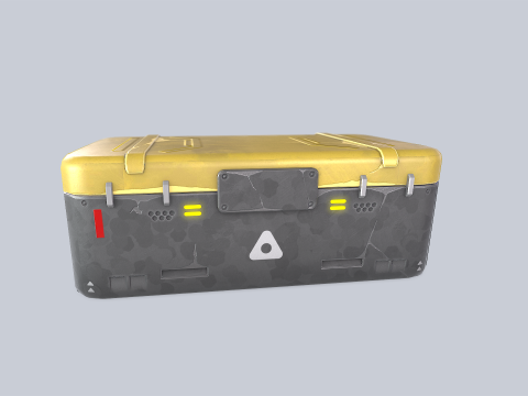 Scifi loot box 3D मॉडल