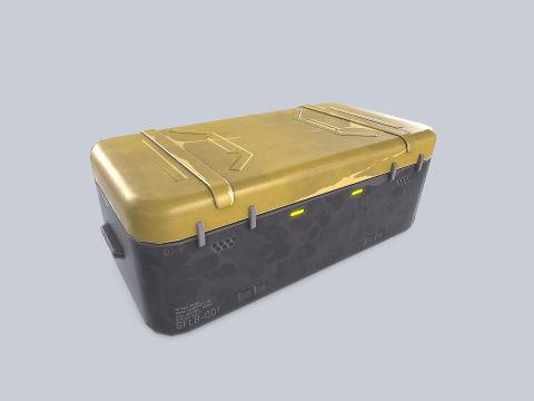 Scifi loot box 3D मॉडल