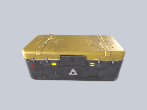 Scifi loot box 3D मॉडल